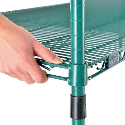 Nexel Economy Wire Shelving Starter Unit, 4 Tier, x 48"L, x 74"H - Image 7