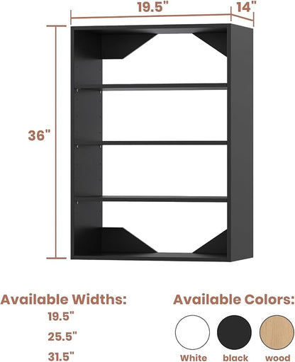Short Tower Closet Mounted Storage Unit, Modular Closet System, Wood Closet - Image 2