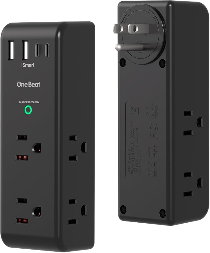 Surge Protector Outlet Extender by OneBeat
