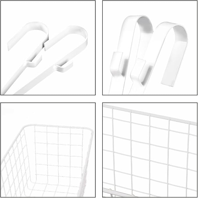 Bedside Hanging Wire Basket for Storage Bedside Caddy Hanging Organizer Bunk - Image 4