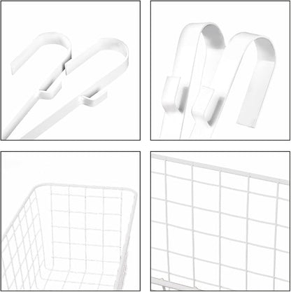 Bedside Hanging Wire Basket for Storage Bedside Caddy Hanging Organizer Bunk - Image 4