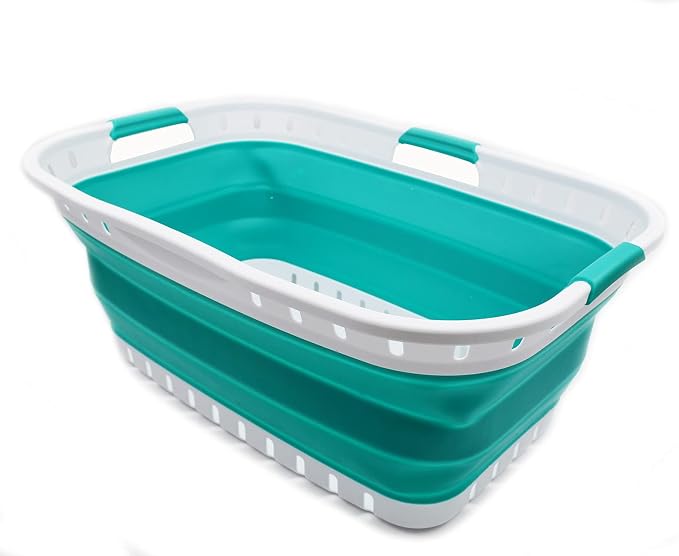 SAMMART 44L Collapsible Plastic Laundry Basket - Image 2