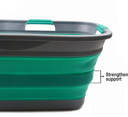 SAMMART 30L Collapsible Plastic Laundry Basket - Image 4