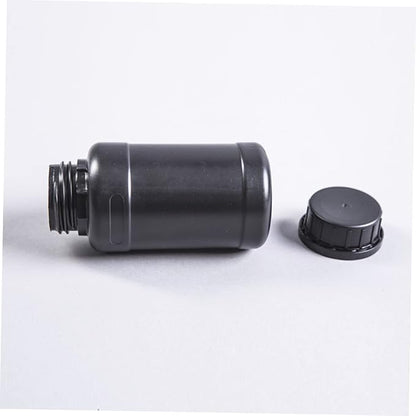 4pcs Black Plastic Chemical Bottles Hdpe Light-blocking Storage Containers - Image 2
