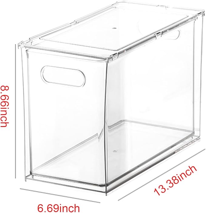 Abiudeng Refrigerator Organizer Bins, Refrigerator Storage Bins Drawers - Image 2