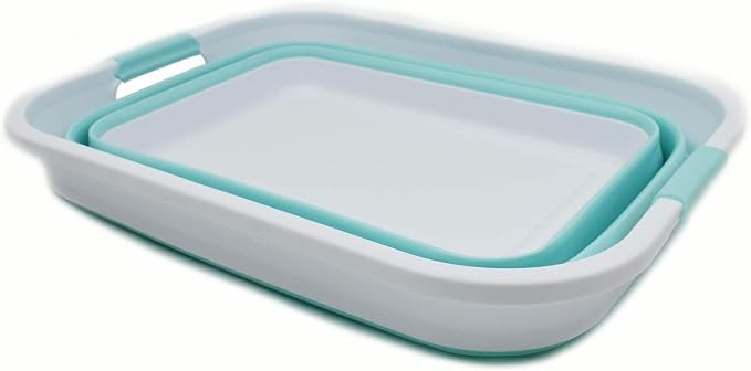 SAMMART 41L Collapsible Plastic Laundry Basket-Foldable Pop Up Storage - Image 2