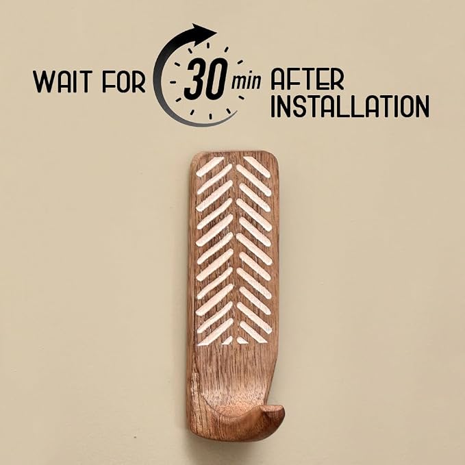 Indian Shelf 150 Pieces Bulk Wood Adhesive Wall Hooks – Wholesale Boho Peel and - Image 4