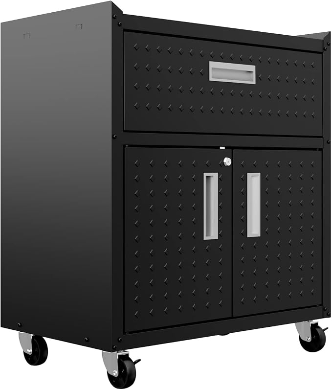 Manhattan Comfort Fortress Storage Units, Charcoal Gray - Image 9