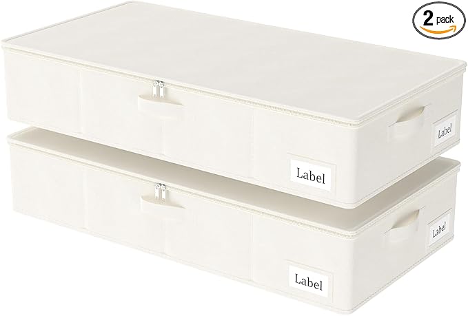 Yawinhe Foldable Underbed Storage Bags, Containers Bin by Yawinhe