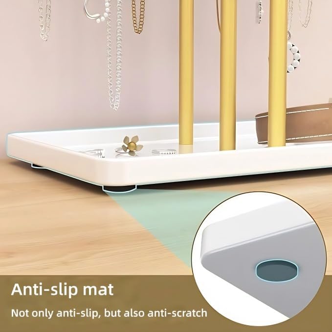 3 Tier Jewelry Holder Organizer, Necklace Display Stand, Height Adjustable - Image 4