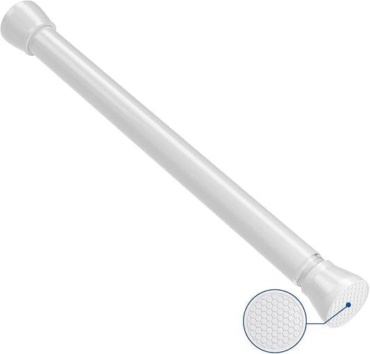 Tension Rods 16 to 26 Inch White Tension Curtain Rod Small Tension Rod by QINGYUN