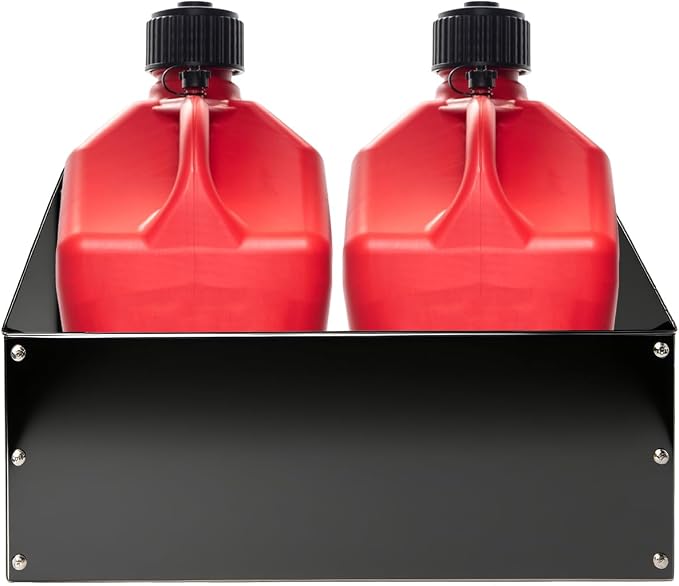Fuel Jug Holder Rack, Gas Can Mount fits Two 5 Gallon Fuel Containers by YQDHYLYH