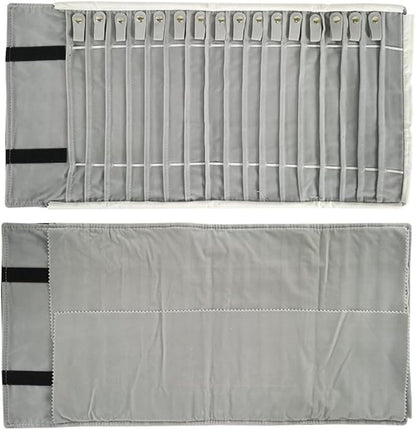 Portable Jewelry Roll Untangled Secure Necklace Travel Storage Bag Displays - Image 3