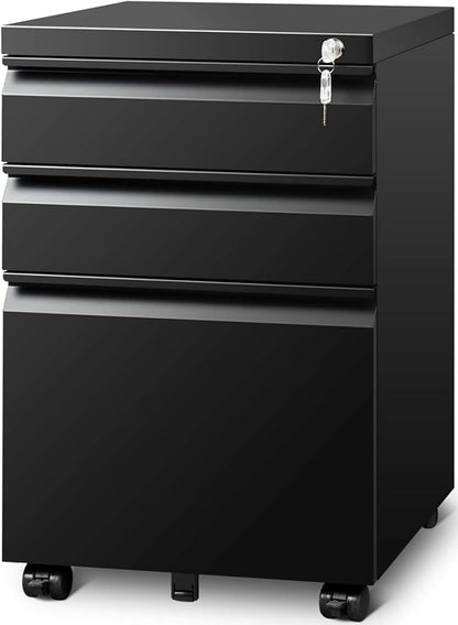Filing Cabinets for Home Office, Mobile File Cabinet by GUIZEEOPO