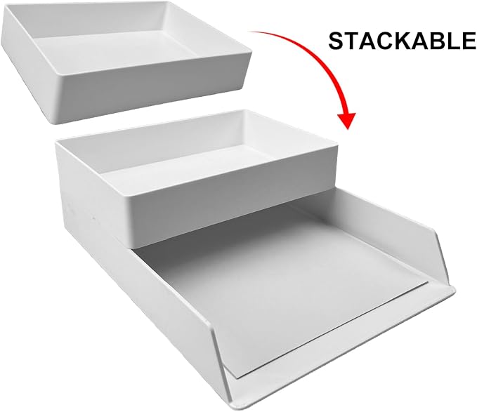 Amazon Basics Rectangular Plastic Desk Organizer - Image 3