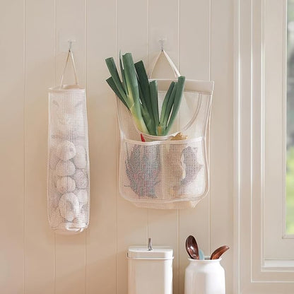 Reusable Breathable Hanging Storage Mesh Bags, Onion Bags Mesh Garlic Net Bag - Image 9