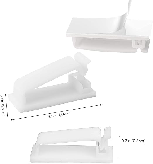 SOULWIT® 50 x Self-Adhesive Cable Management Clips - Image 3