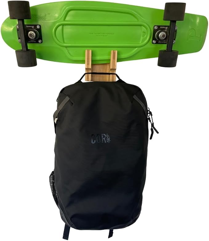 COR Surf Skateboard and Snowboard Wall Mount | Bamboo Skateboard Rack - Image 6