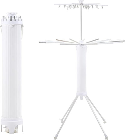 Dollate 4-Legged Clothes Drying Rack Foldable, 2 Tier Portable and Collapsible by Dollate