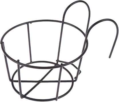 1 Pack Hanging Railing Planters Flower Pot Holders Plant Iron Racks Fence Metal by WWahuayuan
