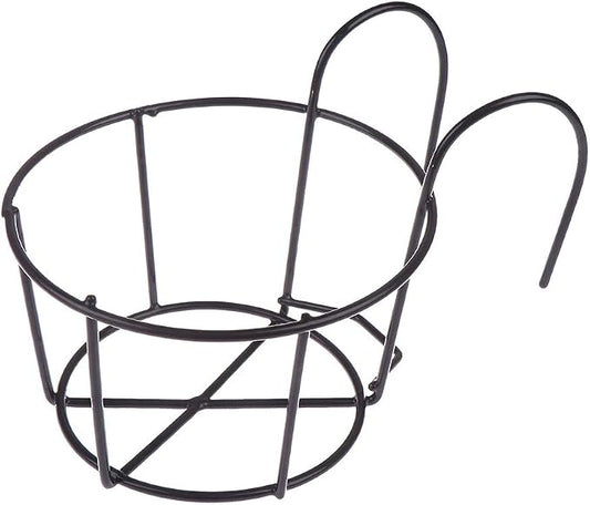 1 Pack Hanging Railing Planters Flower Pot Holders Plant Iron Racks Fence Metal by WWahuayuan