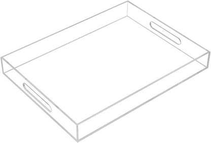 Clear Sturdy Acrylic Serving Tray by KEVLANG