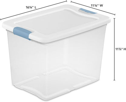 Sterilite 6-Pack Latching Box, Under Bed Storage Bins - Image 2