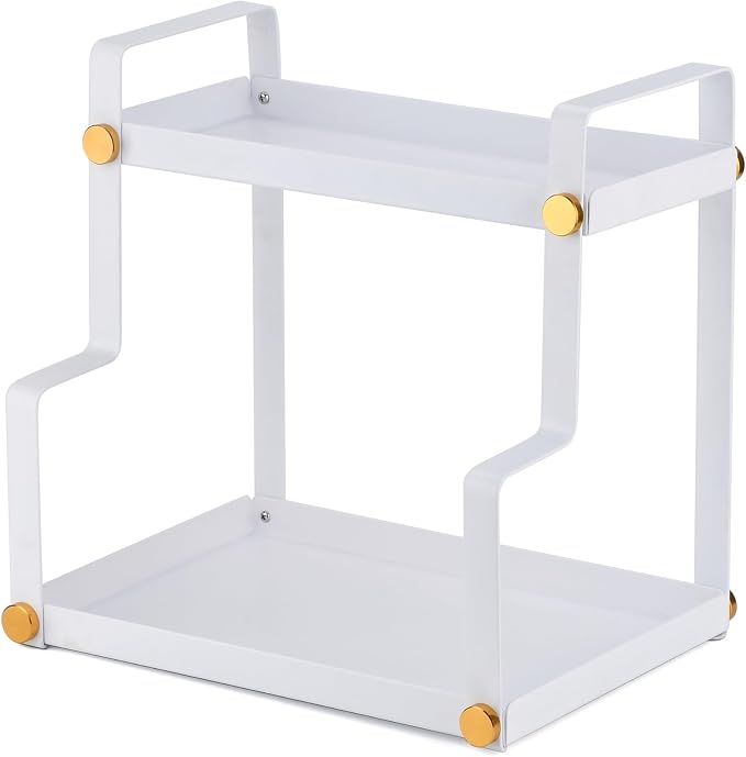 FFK 2 Tier Bathroom Countertop Organizer, Cosmetic Organizer, Storage Shelf - Image 3