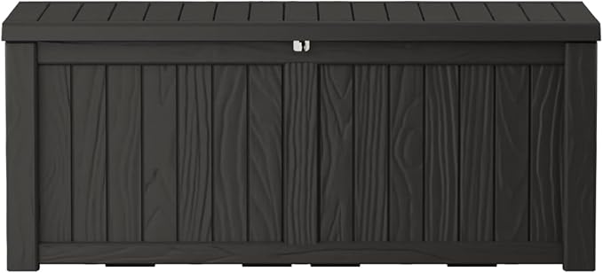 150 Gallon Outdoor Storage Box Waterproof Lockable Resin Deck Box Large by Decksplore%E2%80%94BuiltforOutdoor