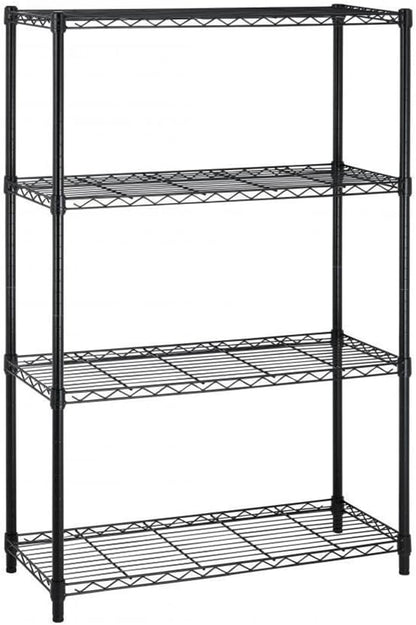 PayLessHere | 4-Tier Wire Shelf | 36"x14"x54" | Black | Adjustable Racks | by BestOffice