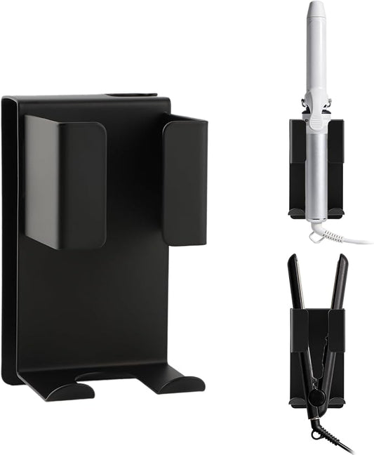 No-Drill Hair Tool Holder, Wall Mounted Curling Iron Holder, Hair Straightener by Unknown