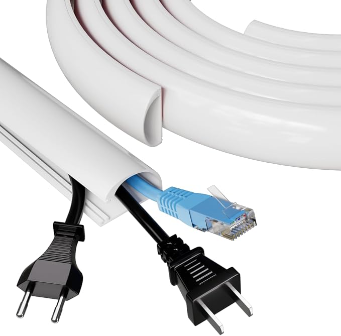 78" Side Open Cord Hider for Wall Mounted Tv, Extension Cable Cover to Hide by KNEELISA