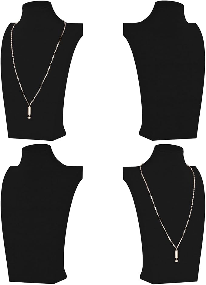 Necklace Bust Display Stand, Necklace Holder, Pendant Chain Necklace Organizer by KunGe