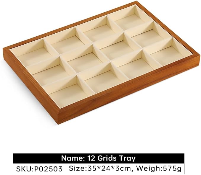 Jewelry Drawer Organizer, Wood Stackable Jewelry Trays, Premium Jewelry Tray - Image 2