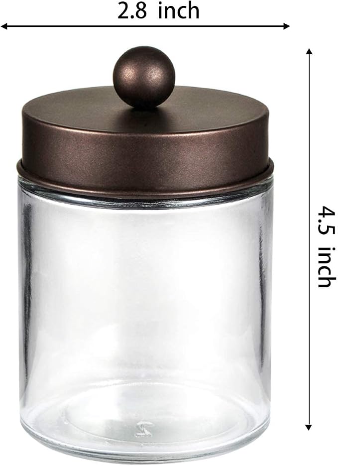Amolliar Apothecary Jars Bathroom Storage Organizer - Image 7