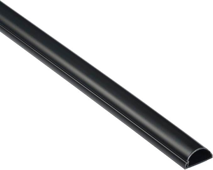D-Line Half Round Cord Hider, Patented Cable Cover, Hide TV Wall Mount Wires by D-LineUSAinc