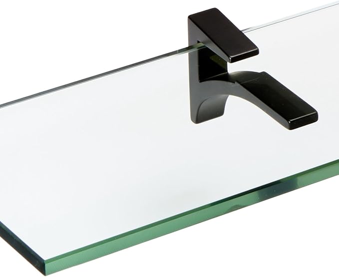 Spancraft Glass C-4.75x18-Black Cardinal Glass Shelf, 4.75" x 18" - Image 2