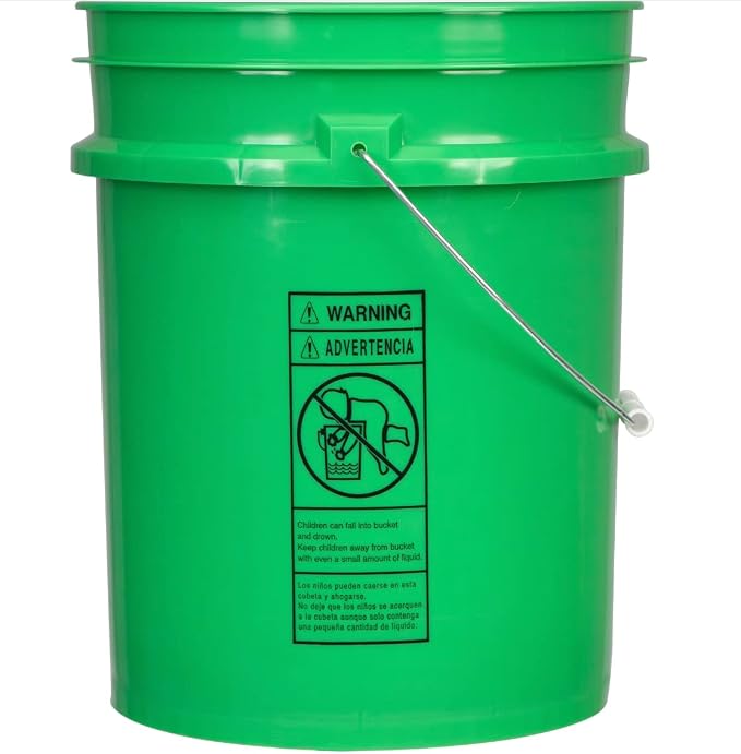 House Naturals 5 Gallon Plastic Green Bucket - Image 7
