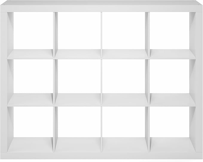 Furinno Cubicle Book Shelf, 12-Cube 2-Inch Super Thick Frame Bookshelf - Image 8