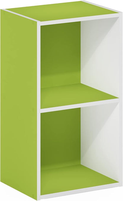 Furinno PASIR Book Shelf, 2-Tier Modern Bookshelf, Open Shelves Bookcase 9 x 12 - Image 6
