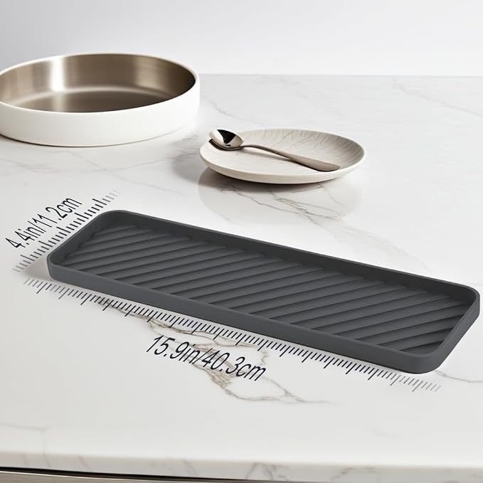 Silicone Organizer Tray for Kitchen Sinks and Bathrooms. Dishwasher-Safe - Image 5