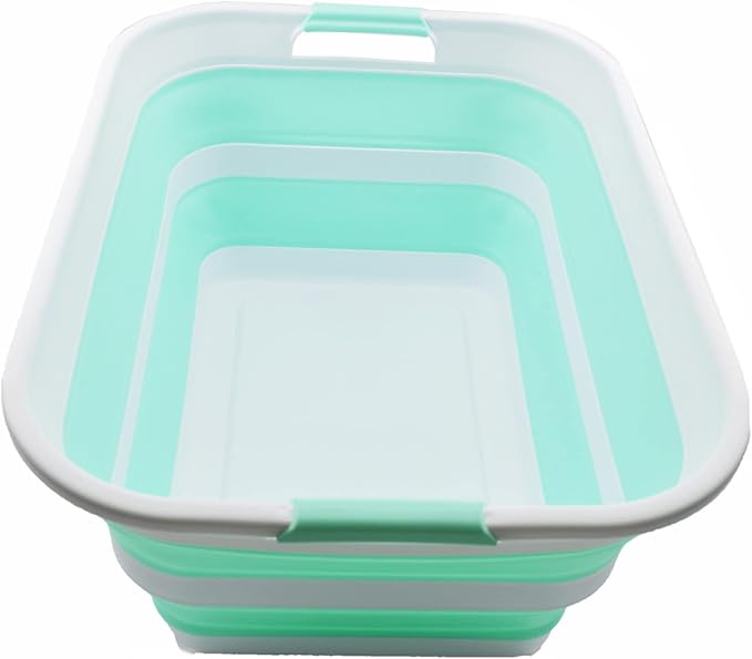 SAMMART 42L Collapsible Plastic Laundry Basket by SAMMART