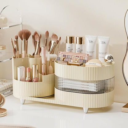 Ivory Rotating Vanity Organizer by COMFYROOM