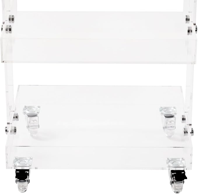 3-Tier Acrylic Utility Rolling Cart - Image 7
