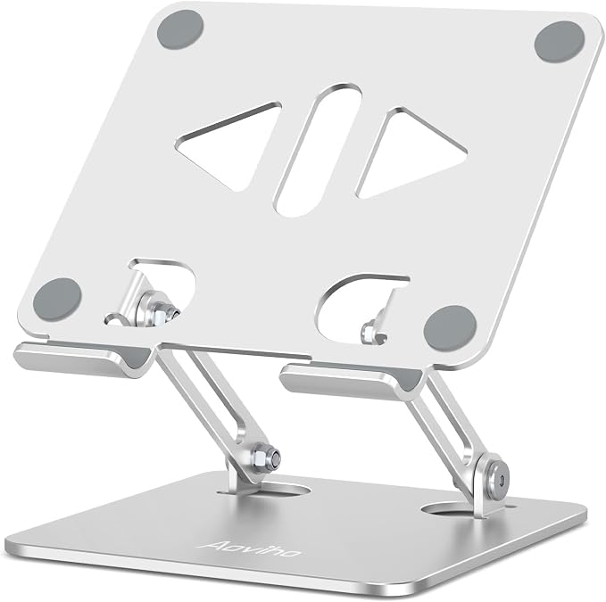 Tablet Stand Holder for Desk, Adjustable Desktop Tablet Holder, Foldable by Aoviho