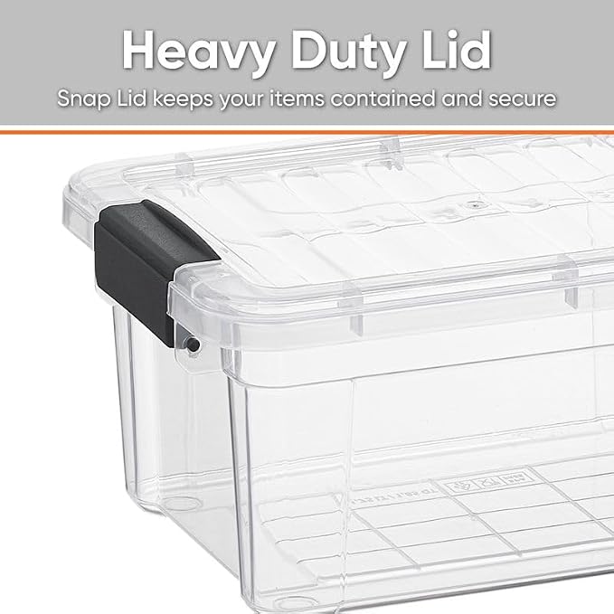 Superio Clear Plastic Storage Bin - Image 3