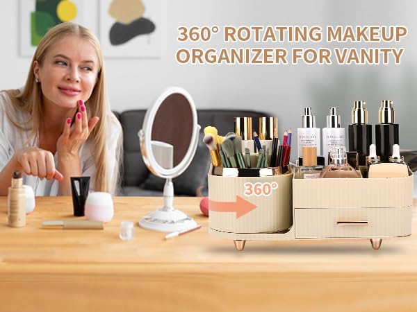 Makeup Organizer for Vanity, Cosmetic Display Case - Image 6