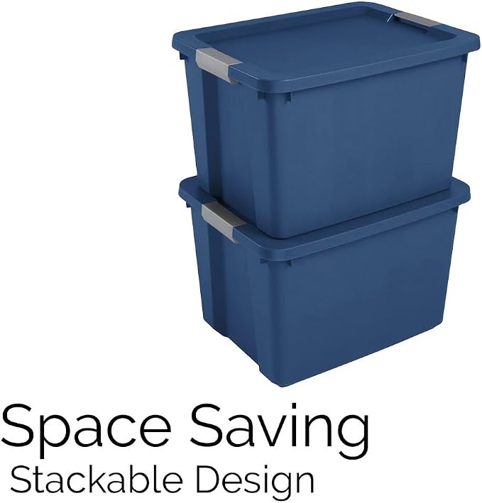 Large Storage Bin, 20 Gallon Plastic Storage Tote - Image 4
