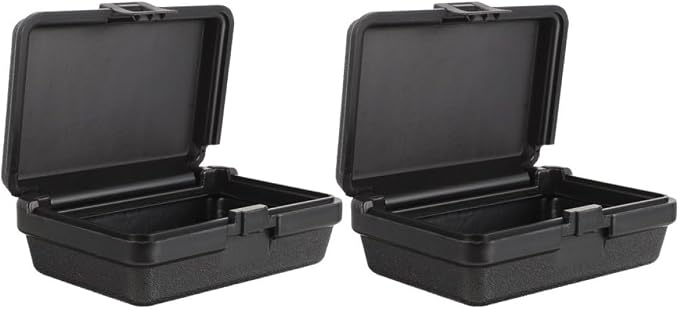 SHOWERORO 2pcs Small Waterproof Portable Tool Storage Box Heavy Duty Tool by SHOWERORO