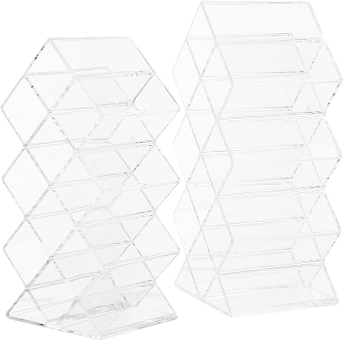 Luxshiny 2Pcs Clear Acrylic Lipstick Organizer by Luxshiny